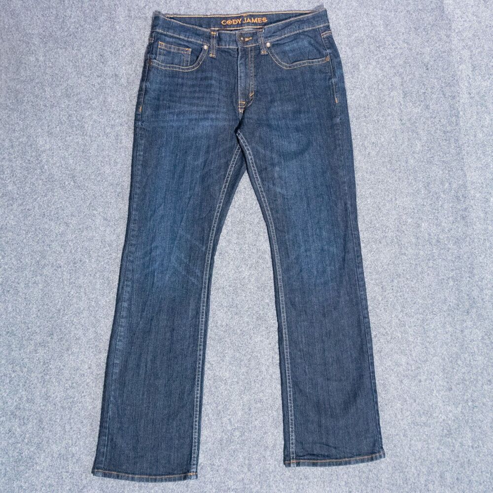 Cody James Wyatt Slim Bootcut Jeans Men's 34x34 Dark Wash Western Cowboy Denim